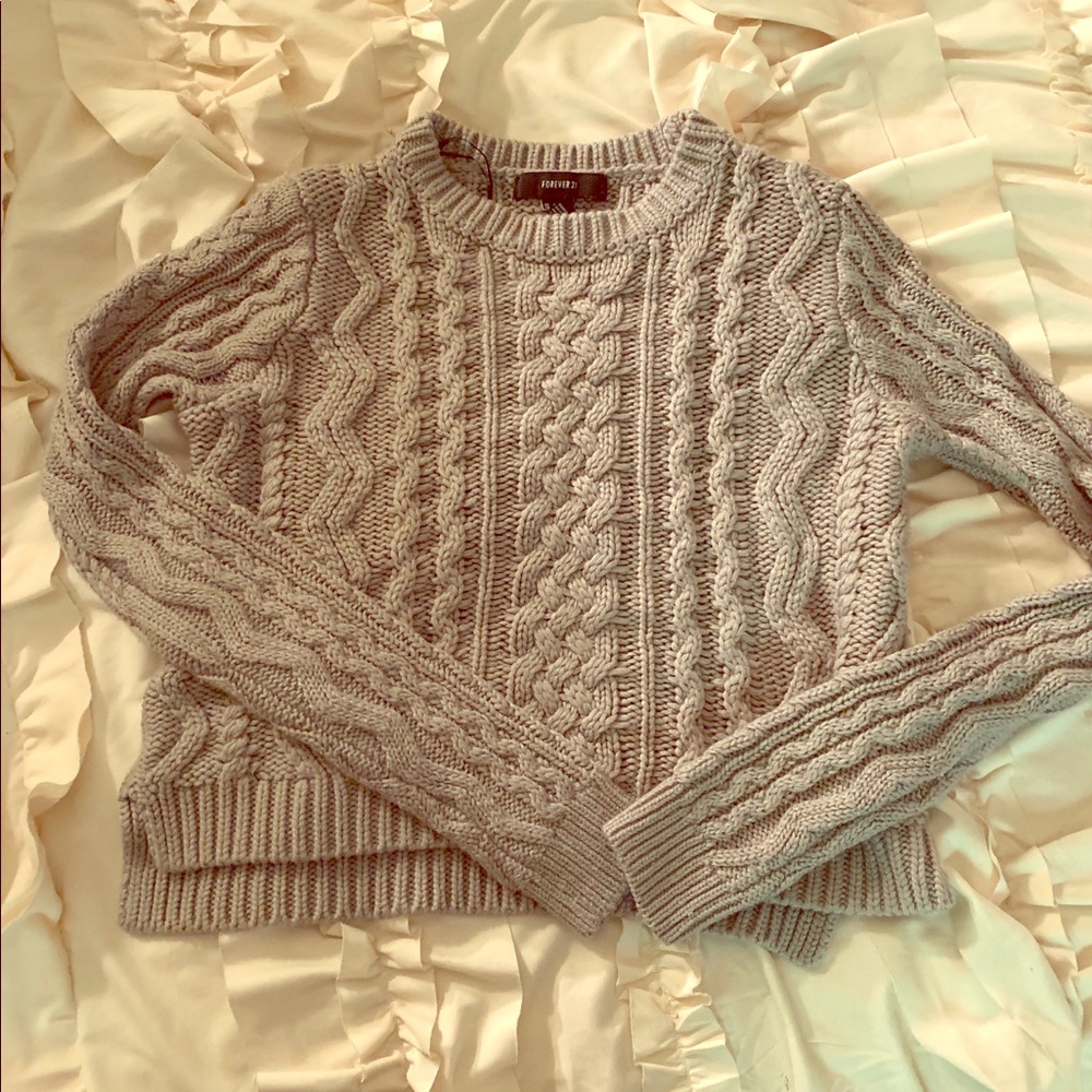 Forever 21 Cable Knit Sweater